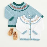 5432 Forest Fair Isle Sweater and Cardi